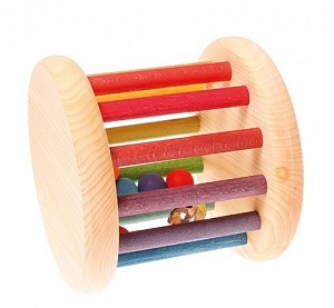 Grimms Wooden Rainbow Rolling Wheel
