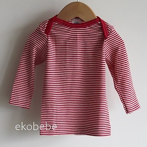 Cosilana Shirt Gestreept van Wol/Zijde - Rood