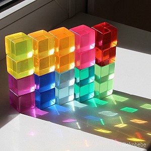 BAUSPIEL Lucent Cubes (20-delig)