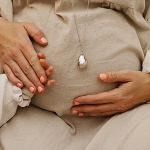 Zwangerschapsketting Zilver 21mm
