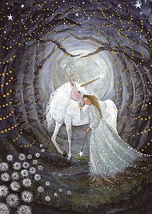 Waldorf Ansichtkaart - Stardust Unicorn