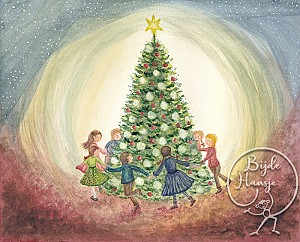 Waldorf Ansichtkaart - Kerstboom