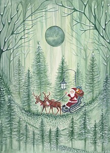 Waldorf Ansichtkaart - Santa