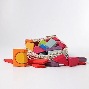 Wooden Colored Building Blocks