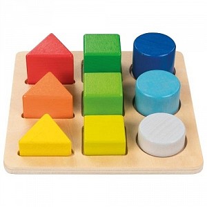 Montessori Materiaal Kleur- en Vormsorteerspel