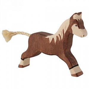 Speelgoed Figuur Houten Paard Bruin