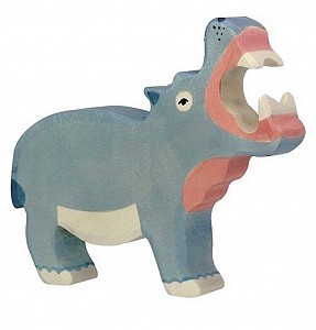 Speelgoed Figuur Houten Nijlpaard