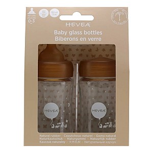 Glazen Baby Voedingsfles Wijde Hals 2 x 150ml