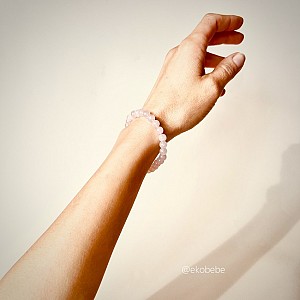 Dames Armband Rozenkwarts 6mm