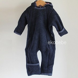 Premium Baby Winter Overall Wool Fleece - Navy