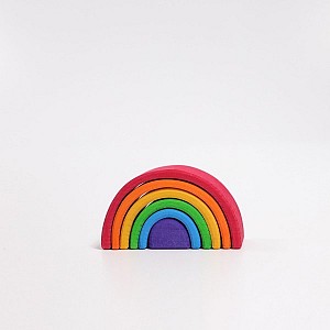 Grimms Wooden Rainbow Small - Rainbow Colors