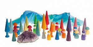 Grimms Wooden Rainbow Forest - Rainbow Colors