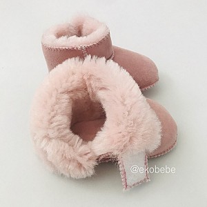 Baby Slofjes van Lamsleer - Roze