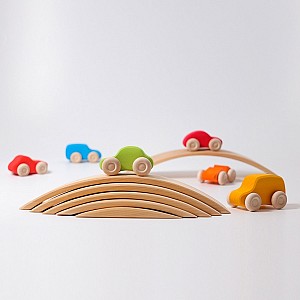Grimms Colored Wooden Cars