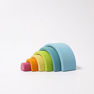 Grimms Wooden Rainbow Small - Pastel Colors