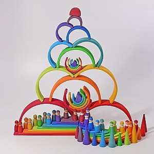 Grimms Wooden Rainbow Large - Rainbow Colors