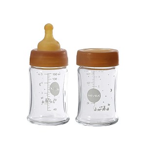 Glazen Baby Voedingsfles Wijde Hals 2 x 150ml